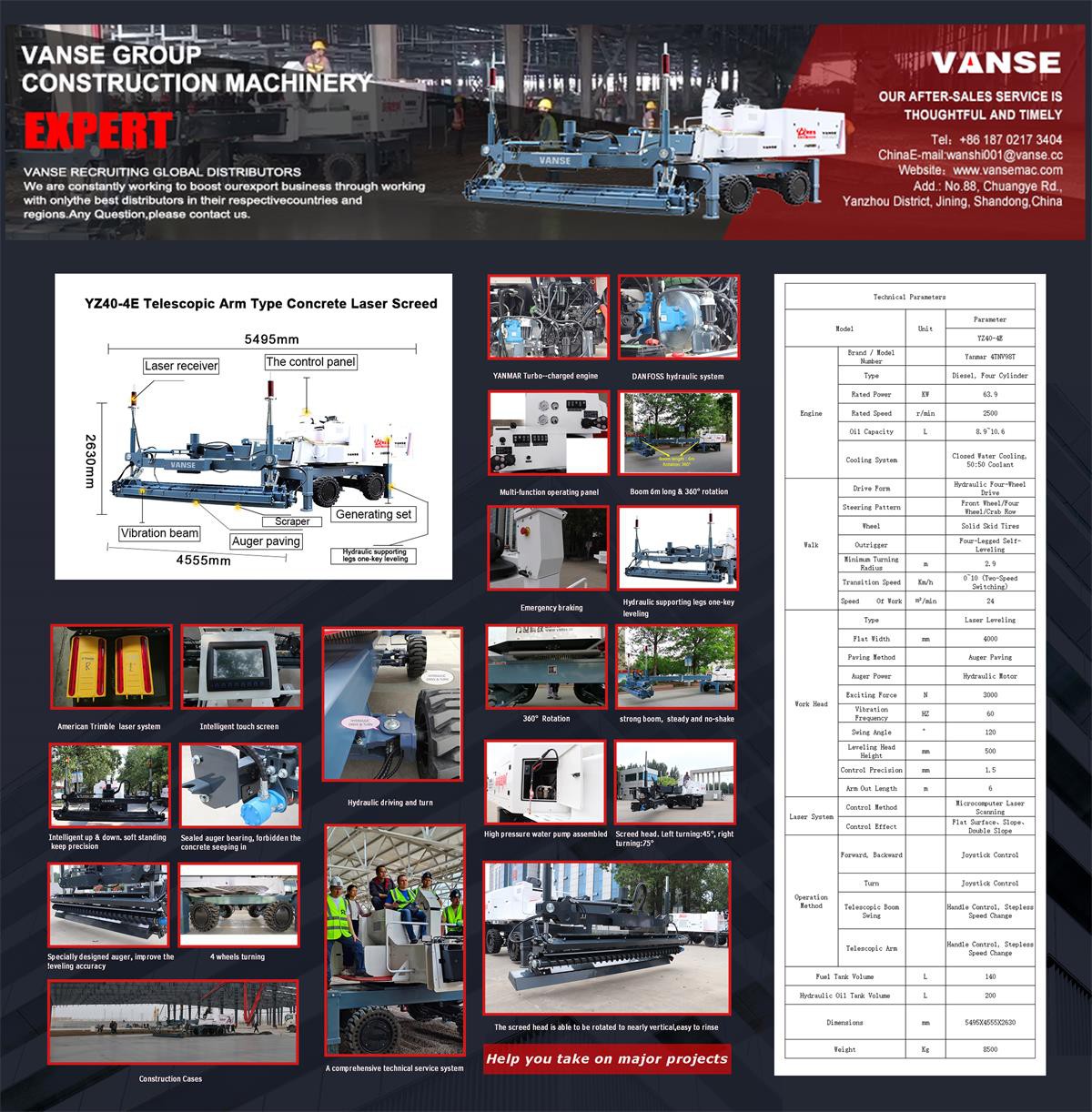 YZ40-4ETechnical parameter table - YZ40-4ETechnical parameter table -