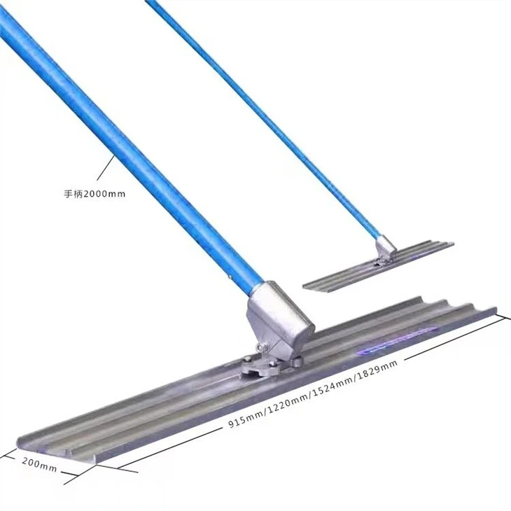 Vanse Manual Putty And Scraper Concrete Durable Square End Concrete Leveling Magnesium Bull Float